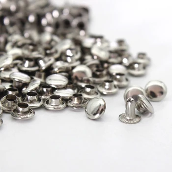 

Double Side Leather Tubular Rivets Craft Studs Punk Spike 4 Colors