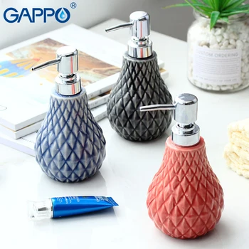 

GAPPO liquid soap dispenser toilet ceramic shower soap dispensers bathroom shower sink container brushed dispensers