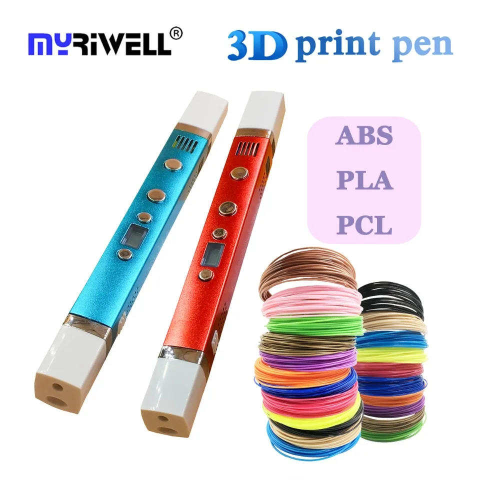 

myriwell 3D Printer Pen drawing pen 1.75mm abs 3d pen 3d printer for kids Christmas gift Educational toys
