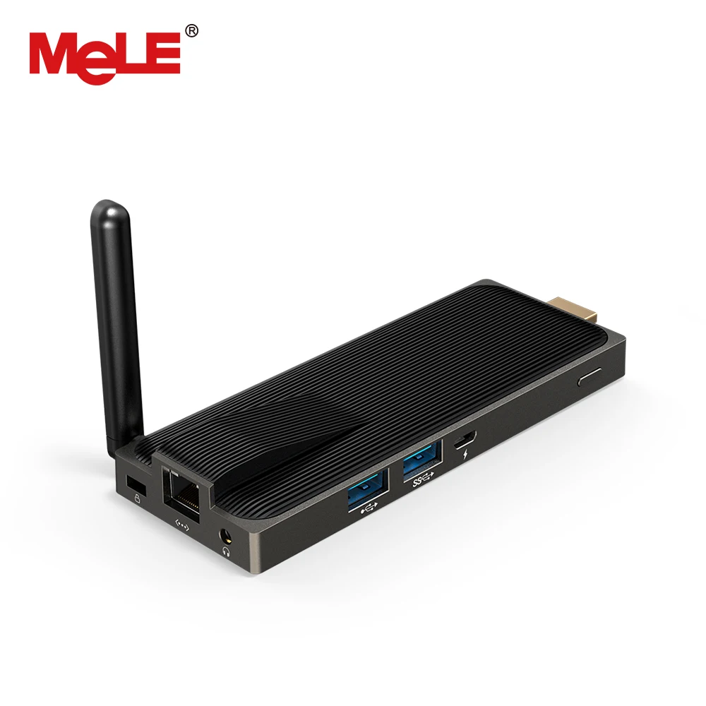 Fanless Mini Computer Mini PC Stick 4GB 32GB MeLE PCG02 Apo Quad Core Intel Celeron N3450 Windows 10 HDMI 4K LAN WiFi