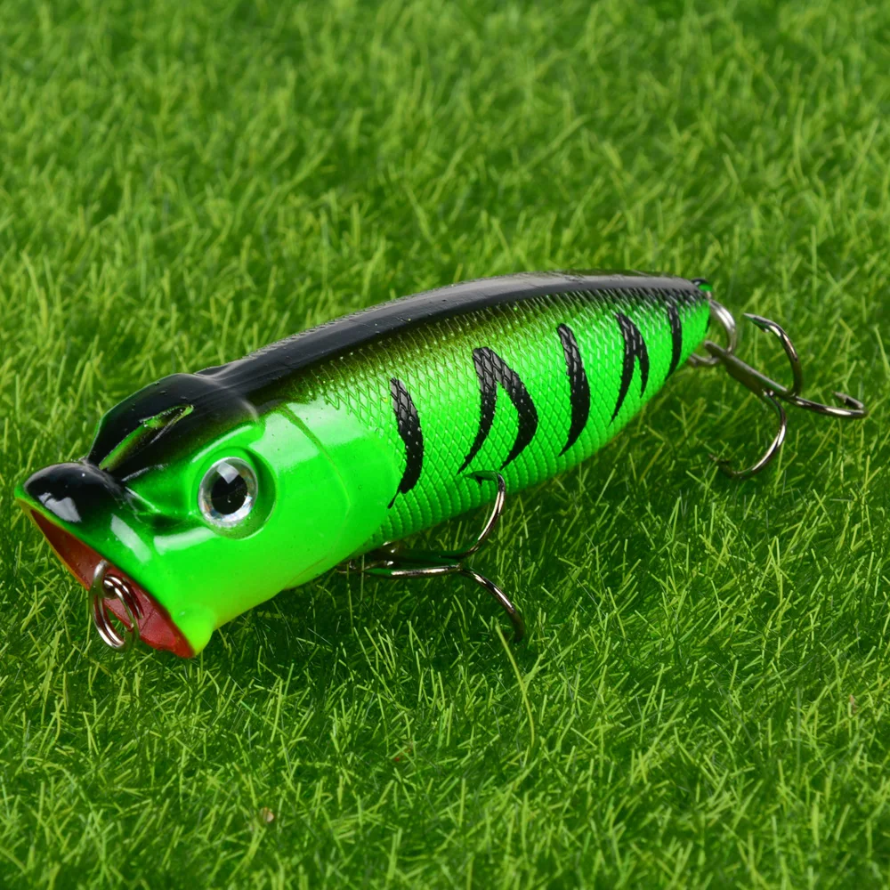 LINGYUE 70mm 12g Popper Fishing Lures High Quality Topwater Hard Bait