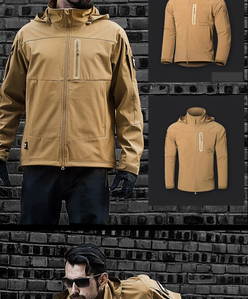 PAVE HAWK водонепроницаемые пальто на открытом воздухе походная куртка мужская Военная Тактическая камуфляжная куртка Весенняя походная тонкая ветровка пальто