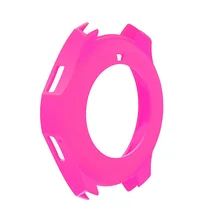 Cores escudo Protetor de Borracha de Silicone Caso da habitação Titular protetor tampa manga para a Engrenagem Samsung S3 Frontie Relógio Inteligente