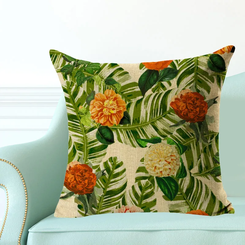 Decorative-Cushion-Cover-Beautiful-Flower-Patten-Home-Sofa-Car-Throw-Pillowcase-Cover-Funda-Cojines-Sunflower-Rose (4)