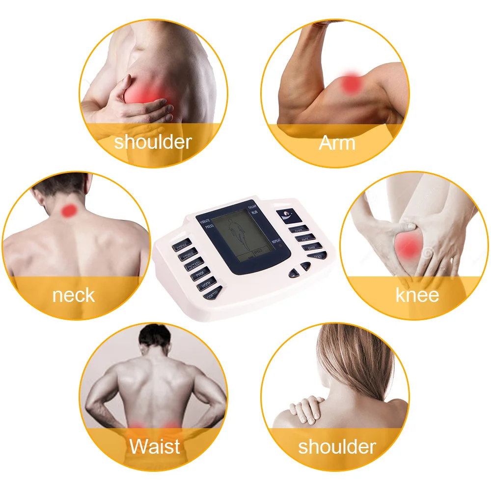 Электронный массажер для тела стимуляторы мышц миостимулятор Акупунктура электрические массажеры для тела медицинские