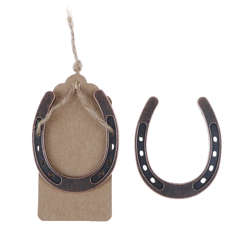 

Metal Horseshoe DIY Blank Card Baby Shower Souvenir Wedding Gifts Souvenirs Wedding Table Centerpieces Kraft Paper Tags