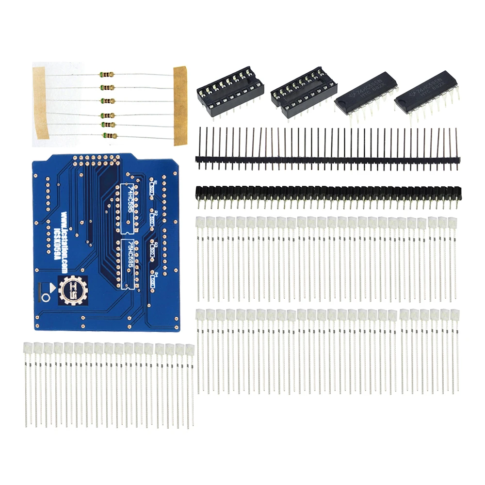 4X4X4-Blue-LED-Light-Cube-Kit-3D-LED-DIY-Kit-Electronic-Suite-for-arduino-Diy-Kit
