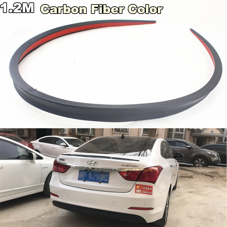 

1.2M Car Bonnet/Trunk/Hatch Gate/Roof/Spoiler Carbon Fiber Color Wing Lip Trim