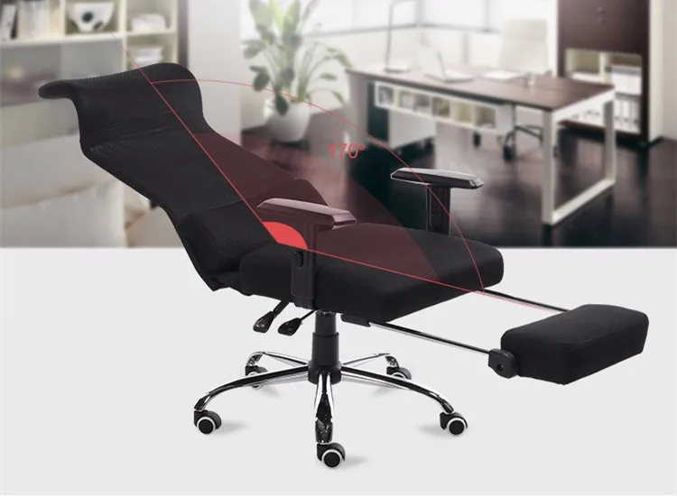 Высокое качество, модный компьютерный стул, эргономичный мягкий стул для Дома Офиса, дышащий сетчатый подъемный стул с подставкой для ног