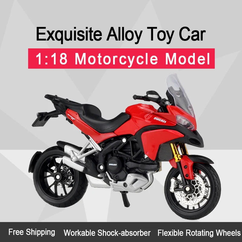 Модель мотоцикла MAISTO 1:18 Multistrada 1200S отлитый под давлением из сплава реальная