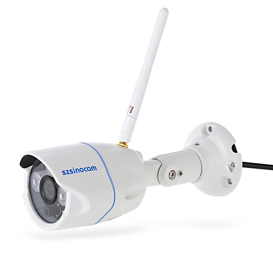 

Waterproof 3pcs Array LEDS Szsinocam SN - IPC - 3014FSW10 720P Alarm IP Camera Night Vision 1.0 Mega Pixel Surveillance Cameras