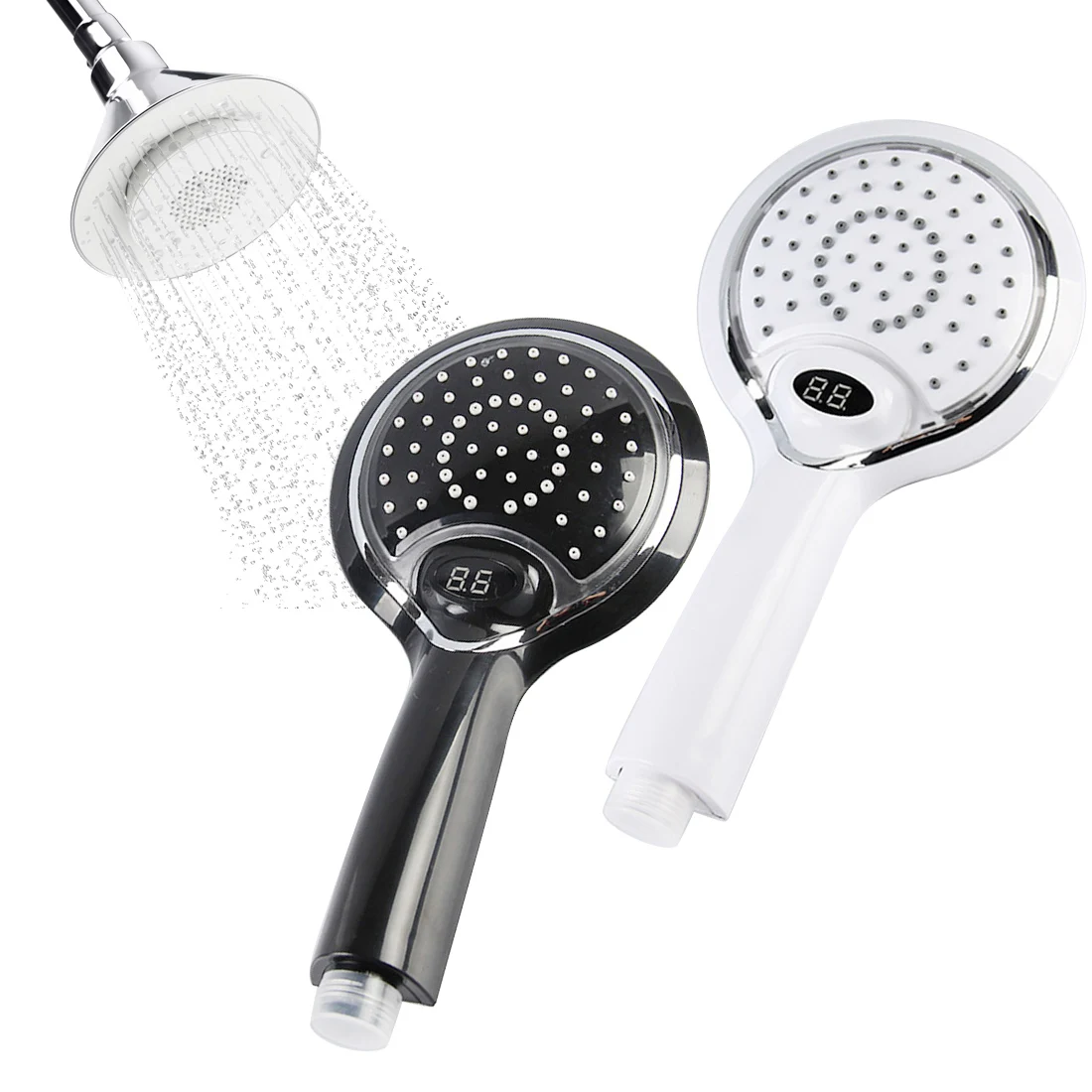 3 Colors Change LED Temperature Digital Display Handheld Bathroom