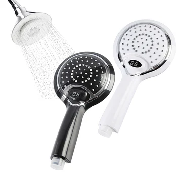 

3 Colors Change LED Temperature Digital Display Handheld Bathroom Shower Head Water Temperature Led Shower Head