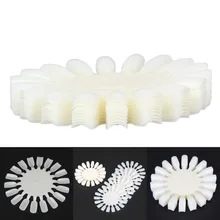 10pcs Fake Nail Art Display Make Up Tools Manicure Practice Nail Tips Polish Decoration Nail Art Display Wheel Color Chart Nail
