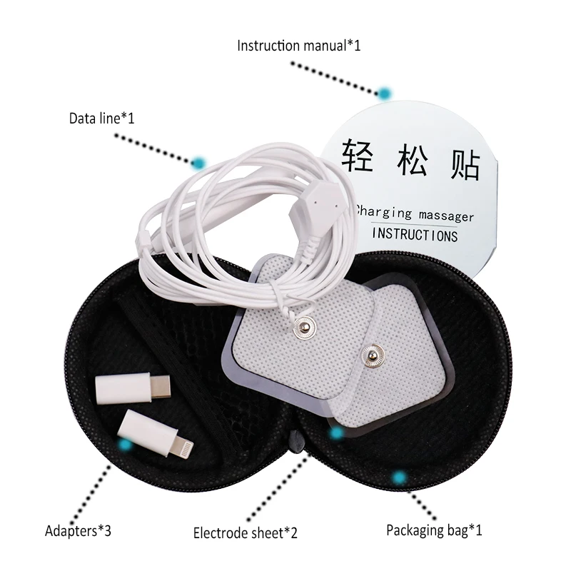 USB портативный мини импульсный массажер для тела и телефона мобильный телефон