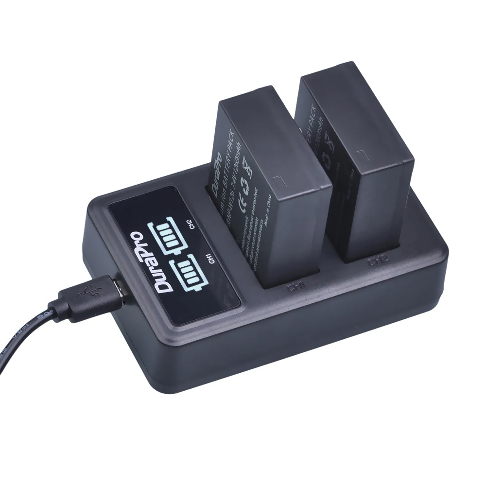 LCD Dual Cargador o Fuji Hs50 Hs35 Hs33 Hs30exr Xa1 Xe1 2 Pzas Np-W126 Batería