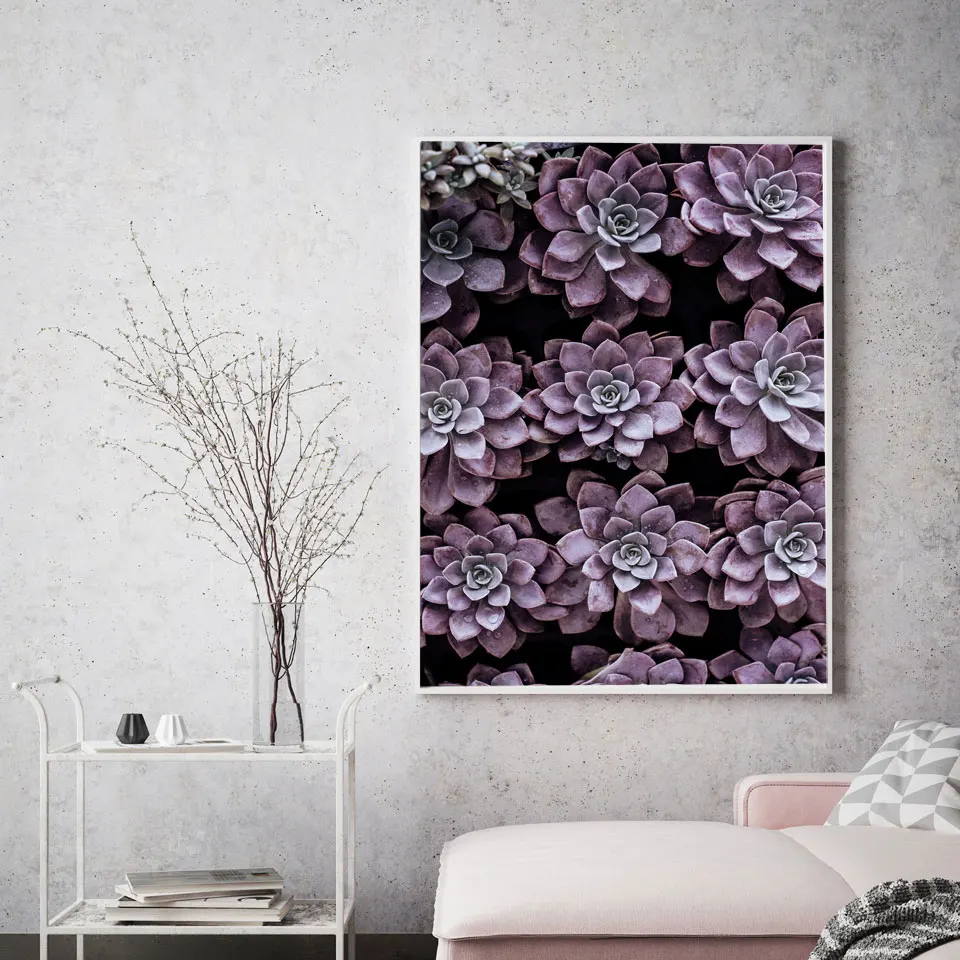 

Garden Roses Posters Prints Hydrangeas Succulent Canvas Painting Nordic Flower Wall Pictures For Living Room Prints Home Decor
