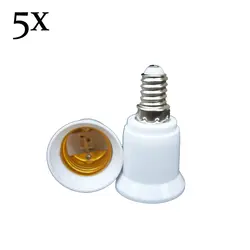 5x высокое качество конвертер E14 к E27 разъем адаптера преобразования Материал противопожарные гнездо адаптера держатель лампы