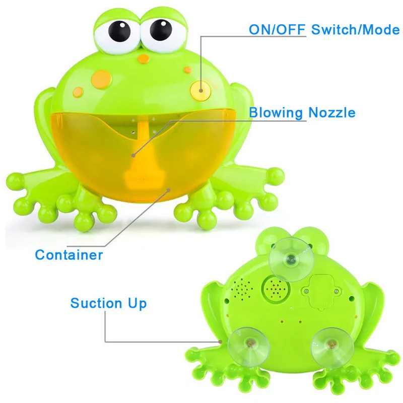 New Outdoor Bubble Frog&Crabs Baby Bath Toy Bubble Maker Swimming Bathtub Soap Machine Toys for Children with Music Water Toy New Outdoor Bubble Frog&Crabs Baby Bath Toy Bubble Maker Swimming Bathtub Soap Machine Toys for Children with Music Water Toy