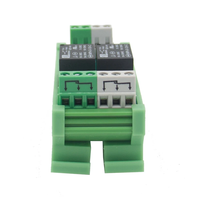 2 канала T73 AC/DC 12V DIN рейка релейный модуль|din rail mounted relays|12v relay moduledin mounting |