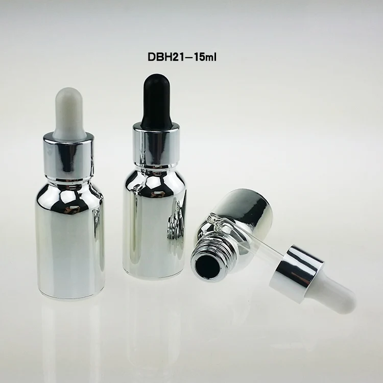 

hot sale luxury 100pcs empty 15ml silver glass essential oil bottle with dropper ,buy 15 ml glass dropper bottles for perfume