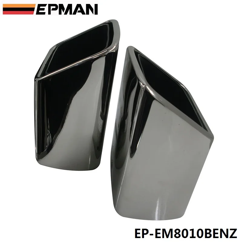 EPMAN Brand New Genuine Inlet T304 Stainless Steel Exhaust Muffler Tips Fit For BENZ GLK X204 EP-EM8010BENZ