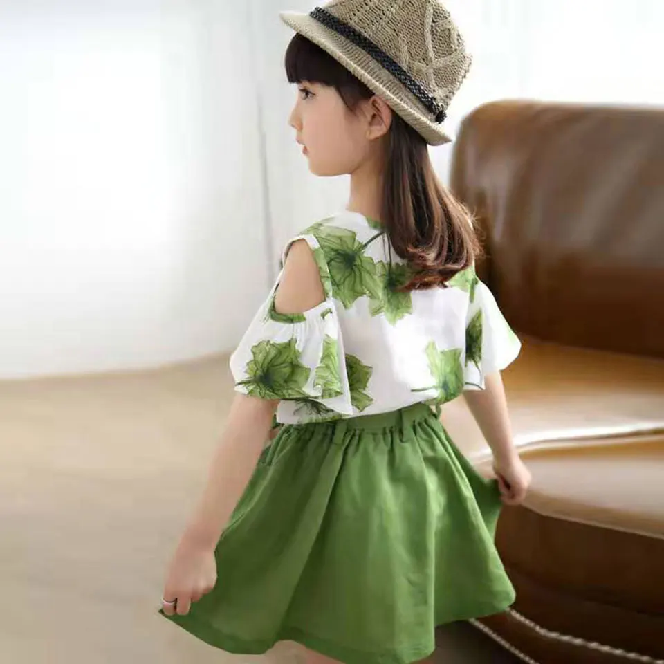 

Summer Baby Girls Clothes Sets Newborn Short Sleeve Girls Clothing Pullover Tops +Short Dress 2PCS Cute Casual Baby Girl Set