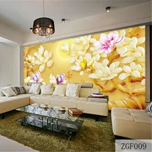 QINGCHUN Пользовательские печати 3D ткань и текстильные обои настенные тканевые фотообои матовый шелк для гостиной китайский домашний Цветочный декор