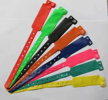 

860- 960 mhz uhf rfid wristband for hospital H3 chip 7m read distance IP68 waterproof ISO18000-6C PVC Colorful wristbands