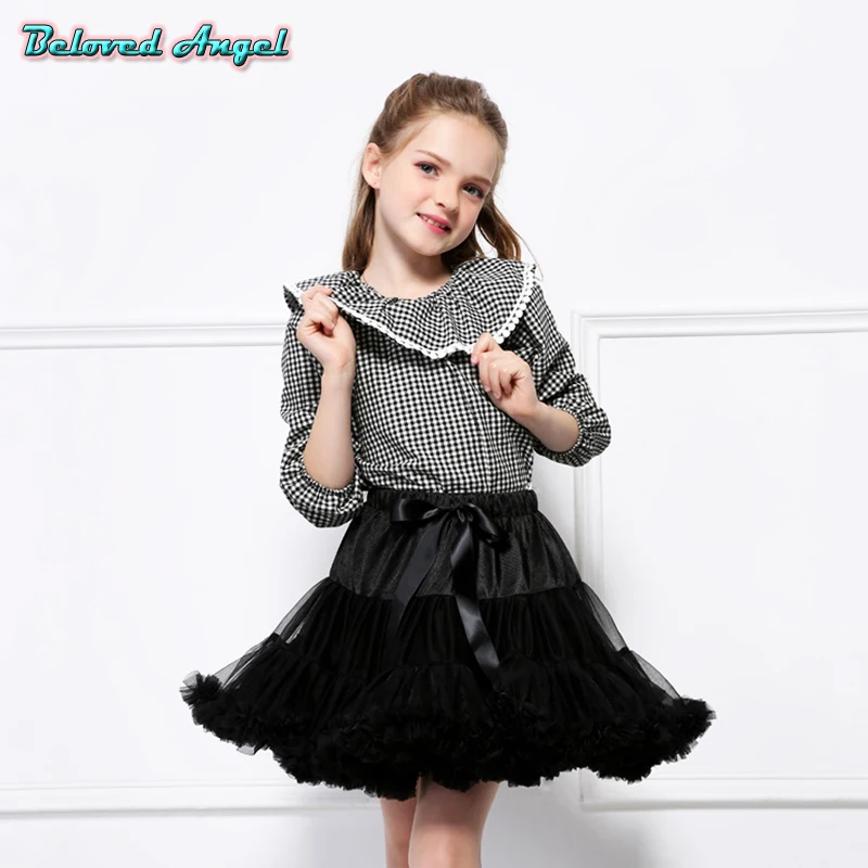 

Children Girls Fluffy Chiffon Pettiskirts Baby Tutu Ballet Dance Party Wedding Christmas Ball Gown Kids Tulle Skirt Petticoat