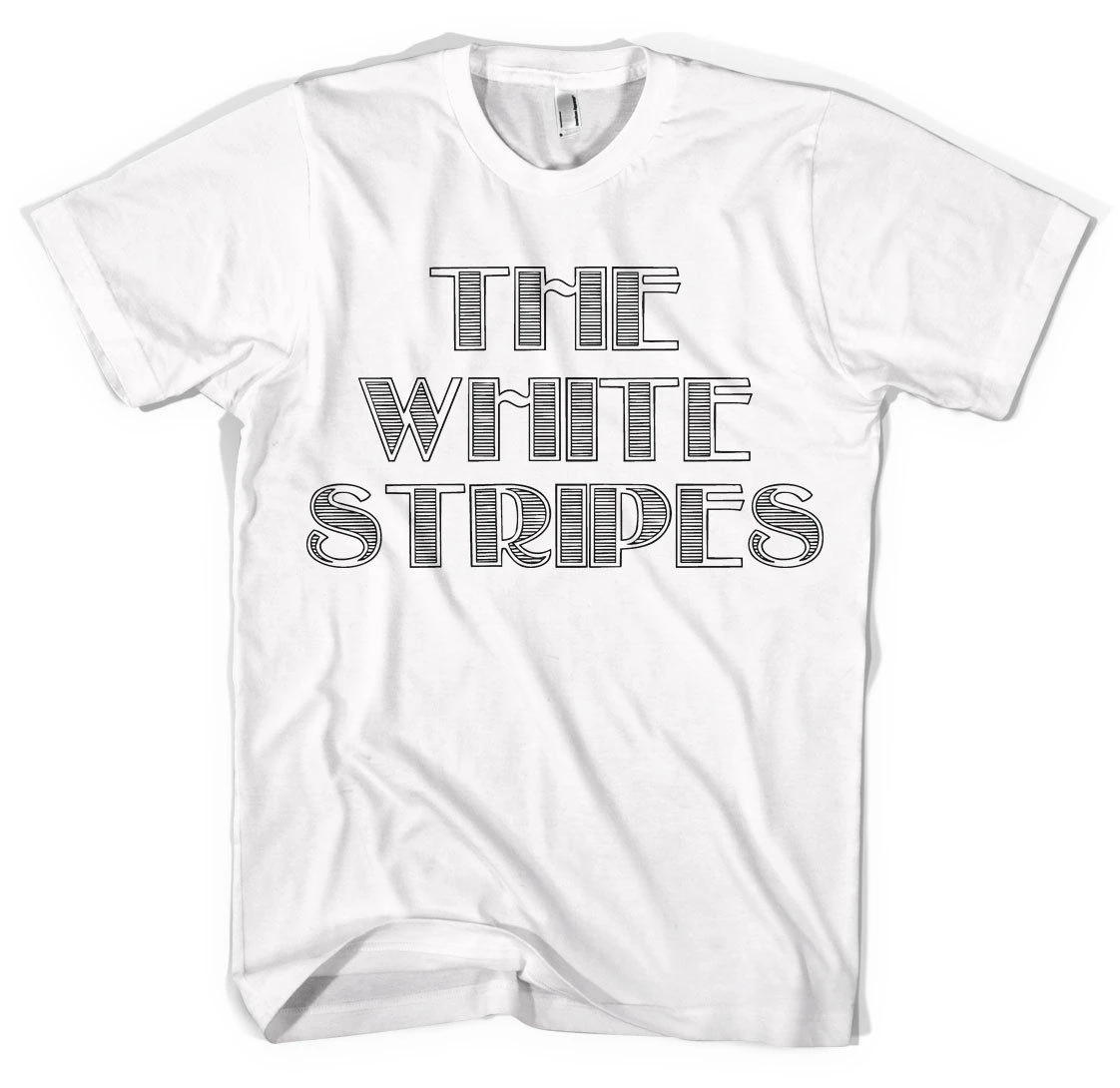 white denim band t shirt