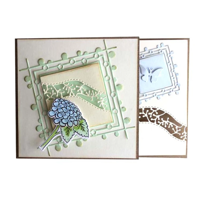 

DiyArts Craft Die Metal Cutting Dies Square Border Background Fustelle DIY 2019 Scrapbooking for Card Making Embossing Stencil