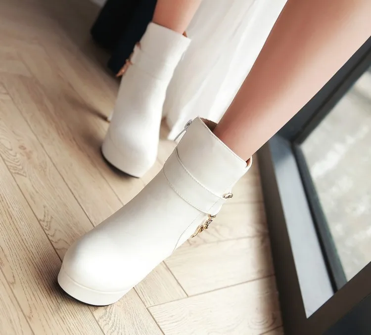 Womens Fashion Elegant Booties High Heels Shoes For Ladies Online Black And White Platform Ankle Boots Pink Beige12