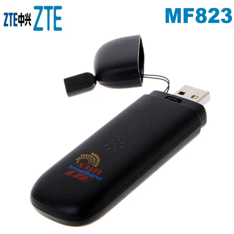 Разблокирована zte MF823 3g 4 г USB LTE Dongle модем 100 Мбит/с данных карты мобильного модем широкополосного доступа в Интернет плюс 2 шт. внешний телевизионные антенны