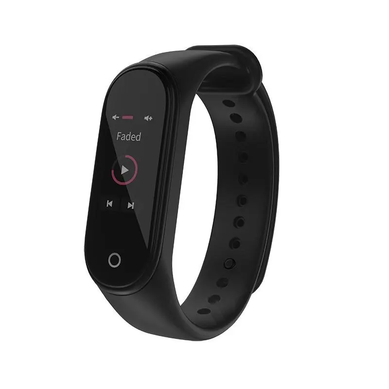 Глобальная версия Xiaomi Mi группа 4 Смарт Браслет miband 4 Фитнес отслеживание сердечного ритма браслет 3 цвета активно-матричные осид, Сенсорный экран 135 мАч - Цвет: Standard Black