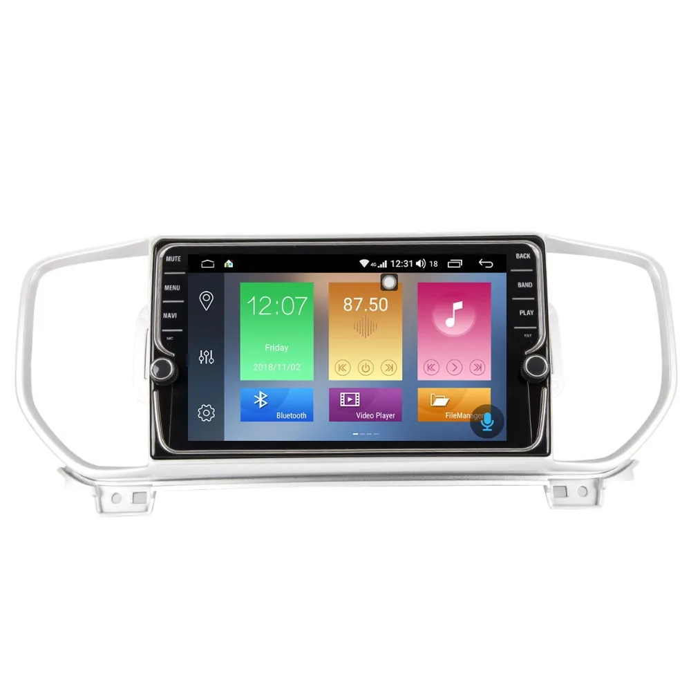 Best 9" Android 8.1 Car Head Unit Wifi Bluetooth GPS Navigation For KIA KX5 2016-2018 Spotage Radio Audio Multimedia Stereo NO DVD 1