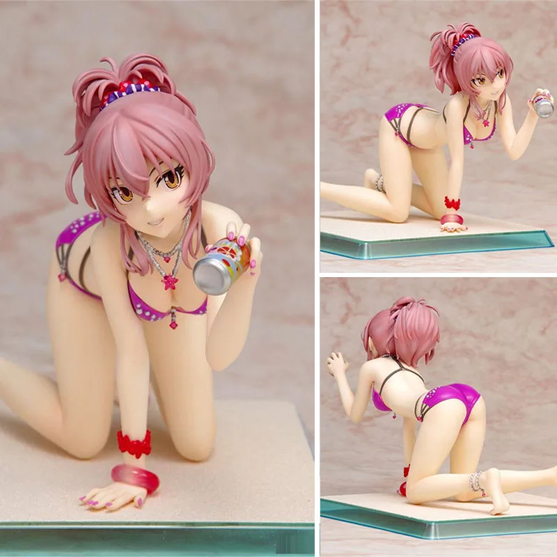 Японская девушка аниме идол мастер сексуальная фигурка Mika Jougasaki купальник ver. ПВХ