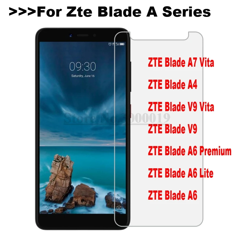 Закаленное стекло Zte Blade A7 Vita A4 A6 Lite V9 Премиум Защитная пленка для экрана A7Vita A6Lite A 7