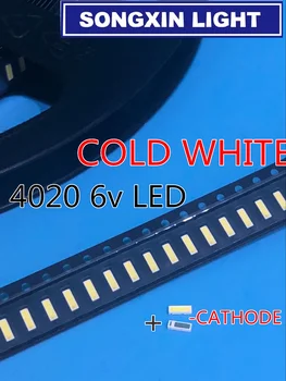

500pcs 4020 4014 LED Backlight High Power LED 1W 6V 4020 Cool white 80LM For TV Application cool white