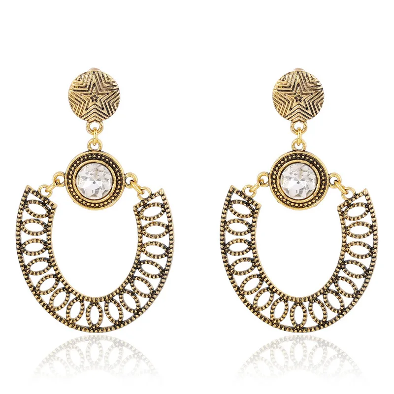 

2019 Hot Sale Brinco Cakes Jewelry Fashion In Europe And America To Restore Ancient Ways On Woodwork Crystal Earrings New