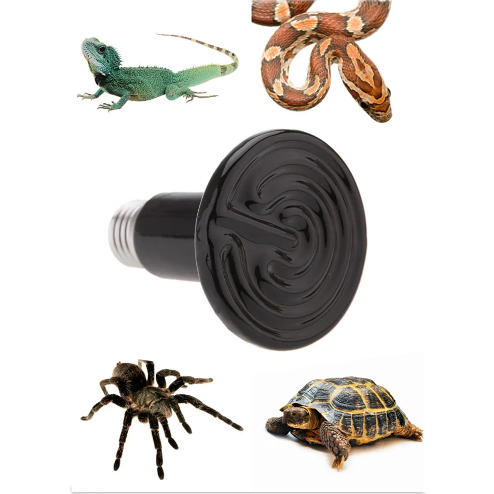 220 V 50/100/150/200 w дальнего инфракрасного животное отопление лампа для рептилий Pet ortoise ящерица паук ящик для рептилий теплые лампочки