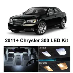 Бесплатная доставка 6 шт./лот автомобиль-Стайлинг 12 В ксеноновые Белый/Синий посылка комплект светодио дный Подсветка салона для Chrysler 300 2011