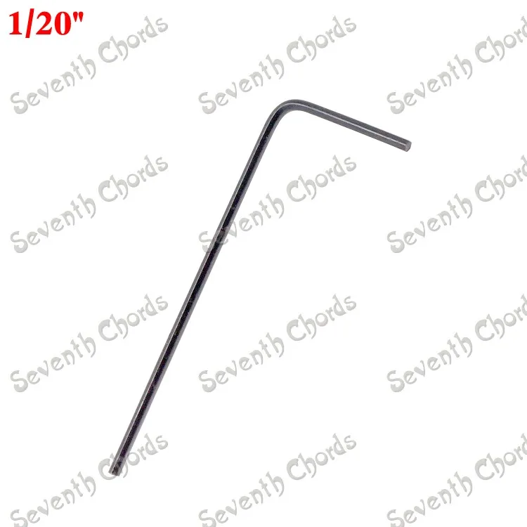 10 Pcs 1/20" Hexagon Allen Wrench Hex Wrench Key for Guitar Bridge