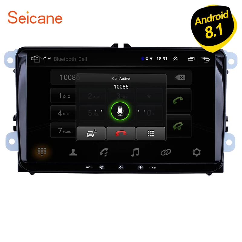 Seicane Android 8,1 2Din " автомобильный стерео Мультимедиа для VW универсальный SEAT LEON Golf Passat b5 b6 CC Sharan Polo Skoda Magotan