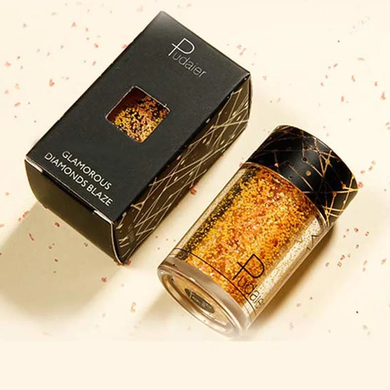 Pudaier Shimmer светящиеся тени для век с блестками Макияж блеск пигмент Одиночная