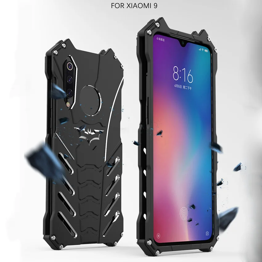 Для XIAOMI Mi 9 чехол оригинальный R JUST роскошный бронированный Алюминиевый