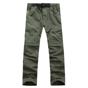 

2018 Nen Summer Detachable Quick Dry Men Pants Waterproof Military Active Multifunction Trousers Pockets Mens Casual Cargo Pan