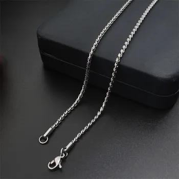 

10pcs/lot 316L Stainless Steel Twisted Singapore Chain Necklace Silver Color Rope Necklaces Charm Choker Jewelry Gift