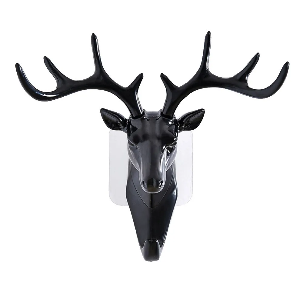 

2018 Home Deer ABS head Self Adhesive Wall Door Hook Hanger Bag Keys Sticky Holder