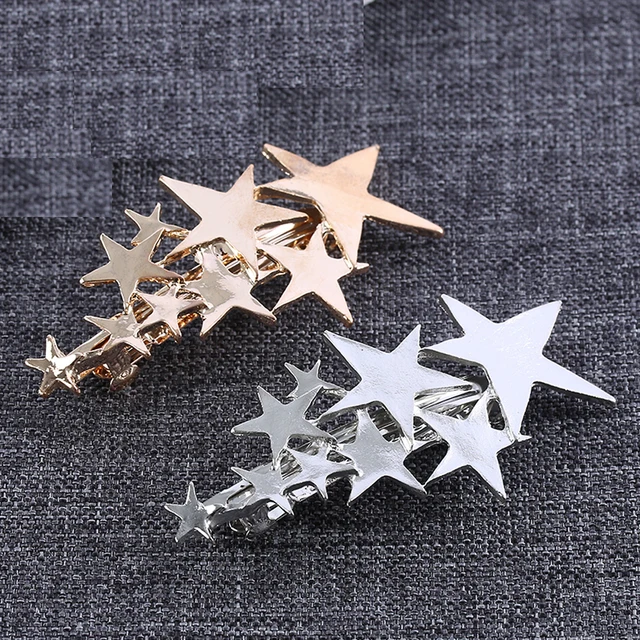 1 PCS Star Hair Clip Barrettes Hairpin Bobby Pin Jewelry Hair Accessories for Women Lady Girls